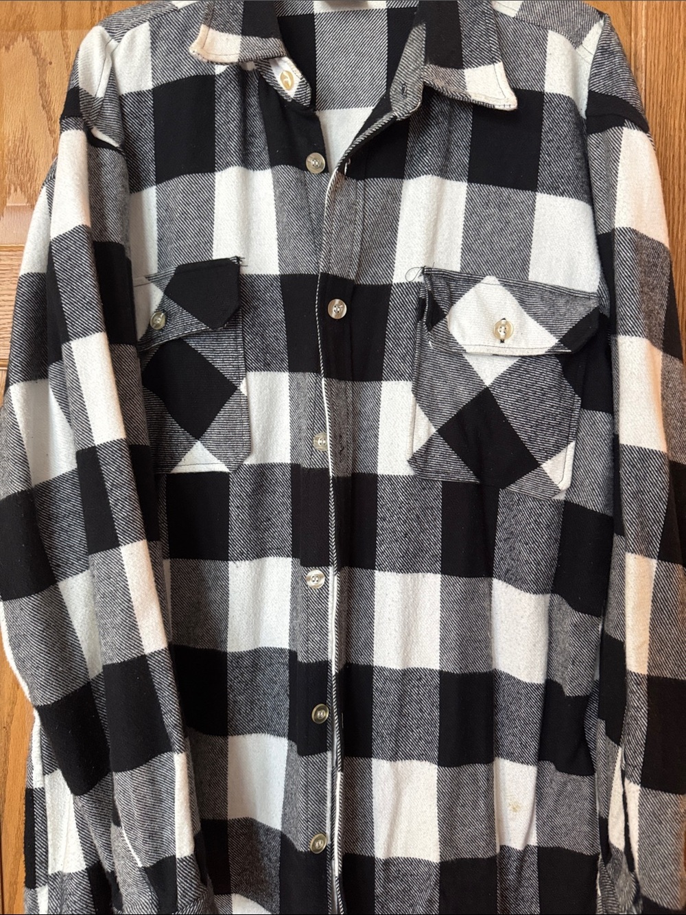 Rothco Black and White Buffalo Plaid Shirt Jacket X-Large